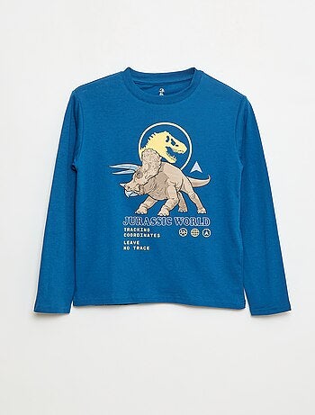 T-shirt 'Jurassic World' en coton uni