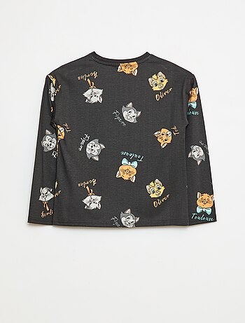 T-shirt 'Les Aristochats' 'Disney' à manches longues