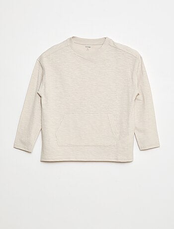 T-shirt loose avec poche kangourou