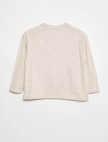 T-shirt loose avec poche kangourou
