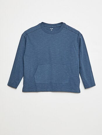 T-shirt loose avec poche kangourou
