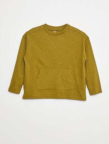 T-shirt loose avec poche kangourou