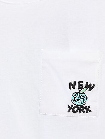 T-shirt loose avec poche poitrine