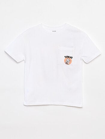 T-shirt loose avec poche poitrine