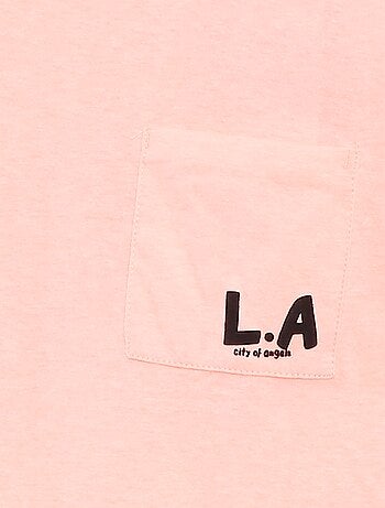 T-shirt loose avec poche poitrine