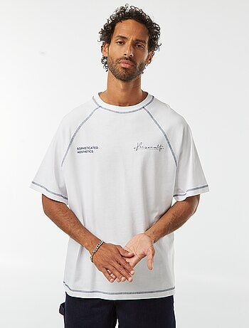 T-shirt manches courtes à la coupe oversize