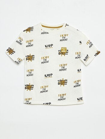 T-shirt manches courtes à motif