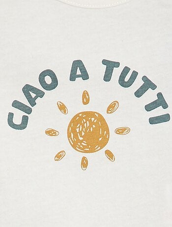 T-shirt manches courtes avec imprimé