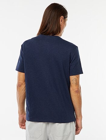 T-shirt manches courtes en maille fantaisie
