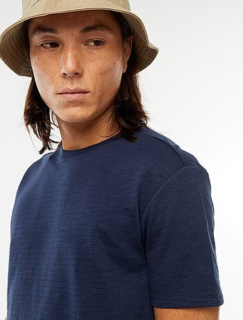 T-shirt manches courtes en maille fantaisie