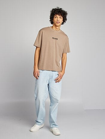 T-shirt manches courtes imprimé recto-verso