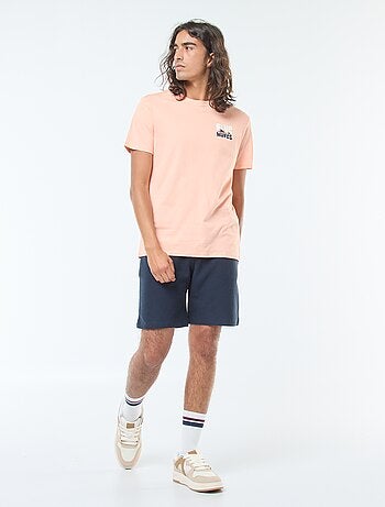 T-shirt manches courtes imprimé recto-verso 'Surf'