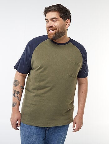 T-shirt Manches courtes raglan avec poche poitrine