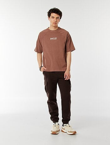 T-shirt manches courtes raglan imprimé