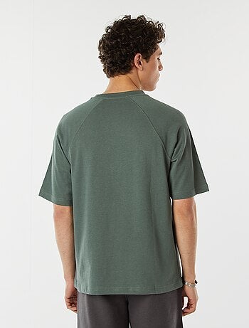 T-shirt manches courtes raglan imprimé