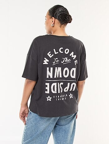 T-shirt manches courtes 'Stranger Things' imprimé rect-verso