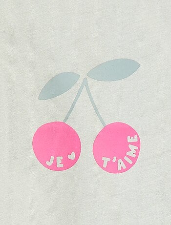 T-shirt manches longue impirmé