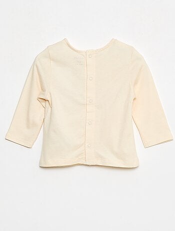 T-shirt manches longues avec animation devant