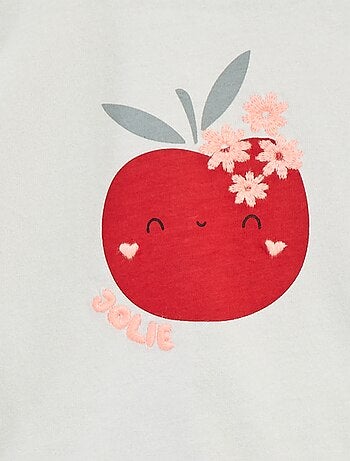 T-shirt manches longues avec animation devant