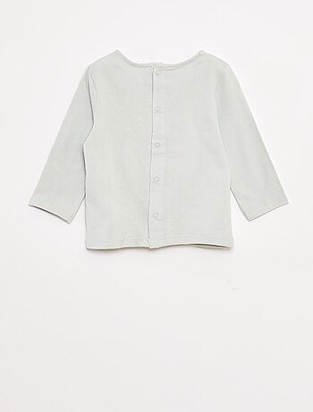 T-shirt manches longues avec animation devant