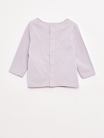 T-shirt manches longues avec animation devant