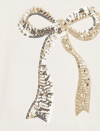 T-shirt manches longues avec sequins