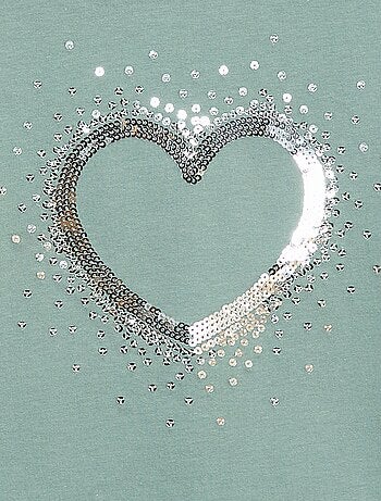 T-shirt manches longues avec sequins