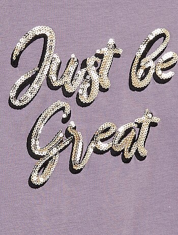 T-shirt manches longues avec sequins