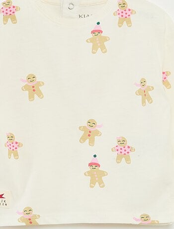 T-shirt manches longues en jersey coton