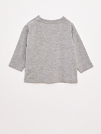 T-shirt manches longues et poche poitrine