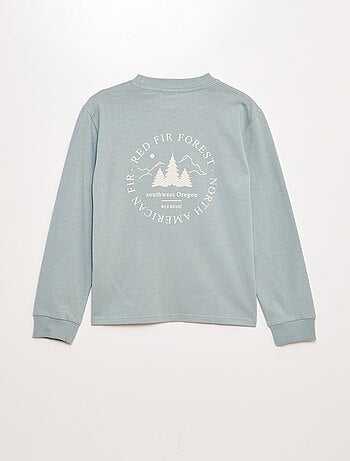 T-shirt manches longues imprimé