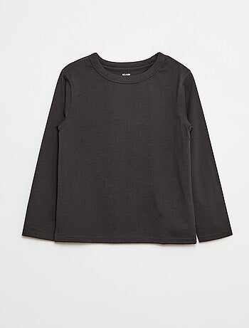 T-shirt manches longues uni