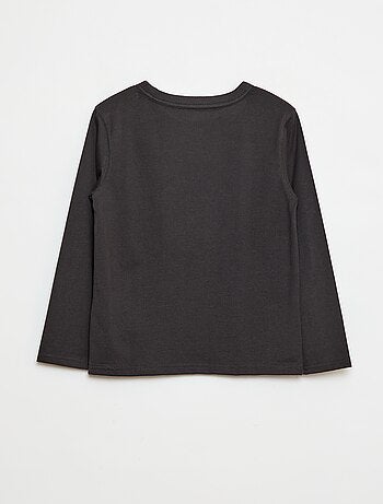 T-shirt manches longues uni
