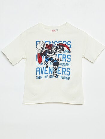 T-shirt 'Marvel' imprimé à manches courtes