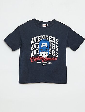 T-shirt 'Marvel' imprimé à manches courtes