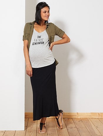 Maternité - T-shirt maternité 'éco-conception' - Kiabi
