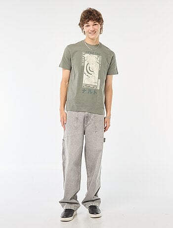 T-shirt 'Naruto' manches courtes imprimé