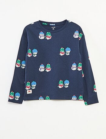 T-shirt Noël loose fit en jersey coton