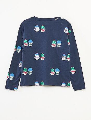 T-shirt Noël loose fit en jersey coton