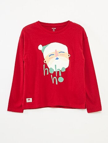 T-shirt Noël loose fit en jersey coton