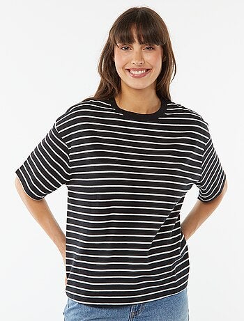 T-shirt oversize à col rond