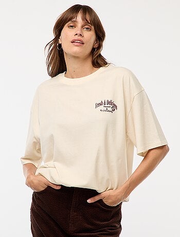 T-shirt oversize avec imprimé