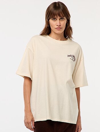 T-shirt oversize avec imprimé