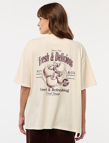 T-shirt oversize avec imprimé