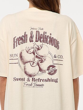 T-shirt oversize avec imprimé