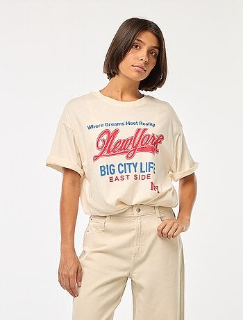 T-shirt oversize avec imprimé