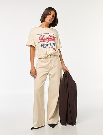 T-shirt oversize avec imprimé