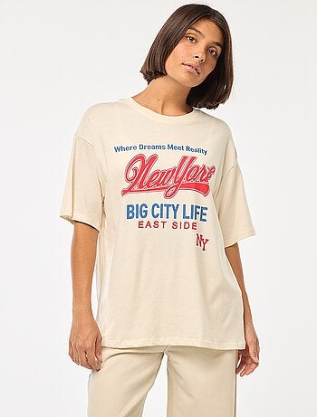 T-shirt oversize avec imprimé