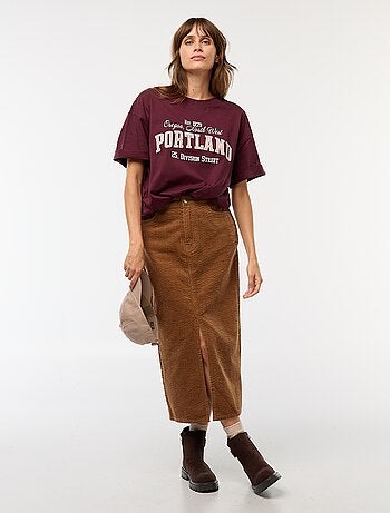 T-shirt oversize avec imprimé