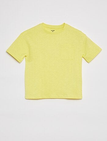 T-shirt oversize uni avec poche
